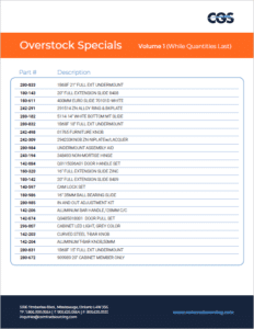 Overstock Specials (Volume 1)