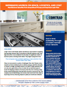 Comtrad case study on cabinet manufacturer
