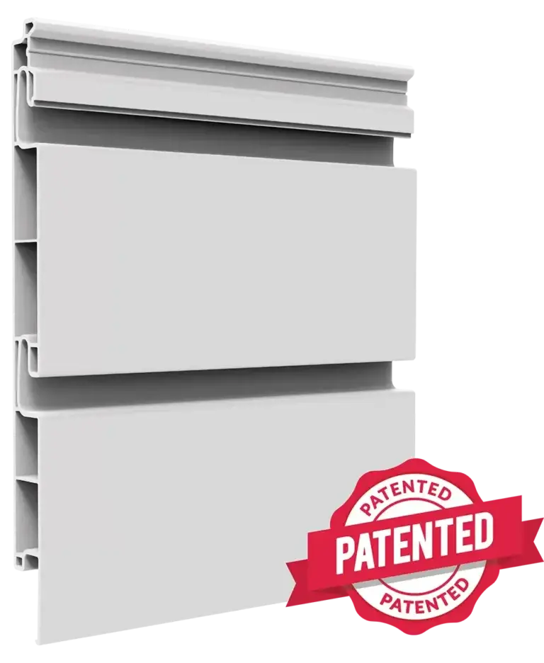 Dual 3-inch PVC Slatwall