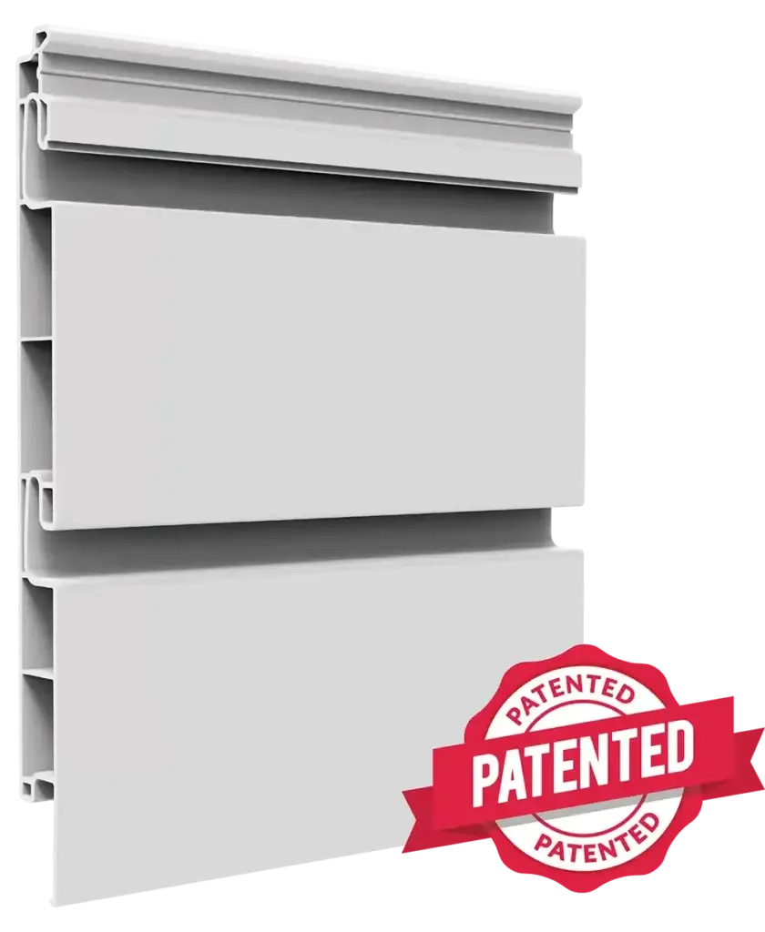 Dual 3-inch PVC Slatwall